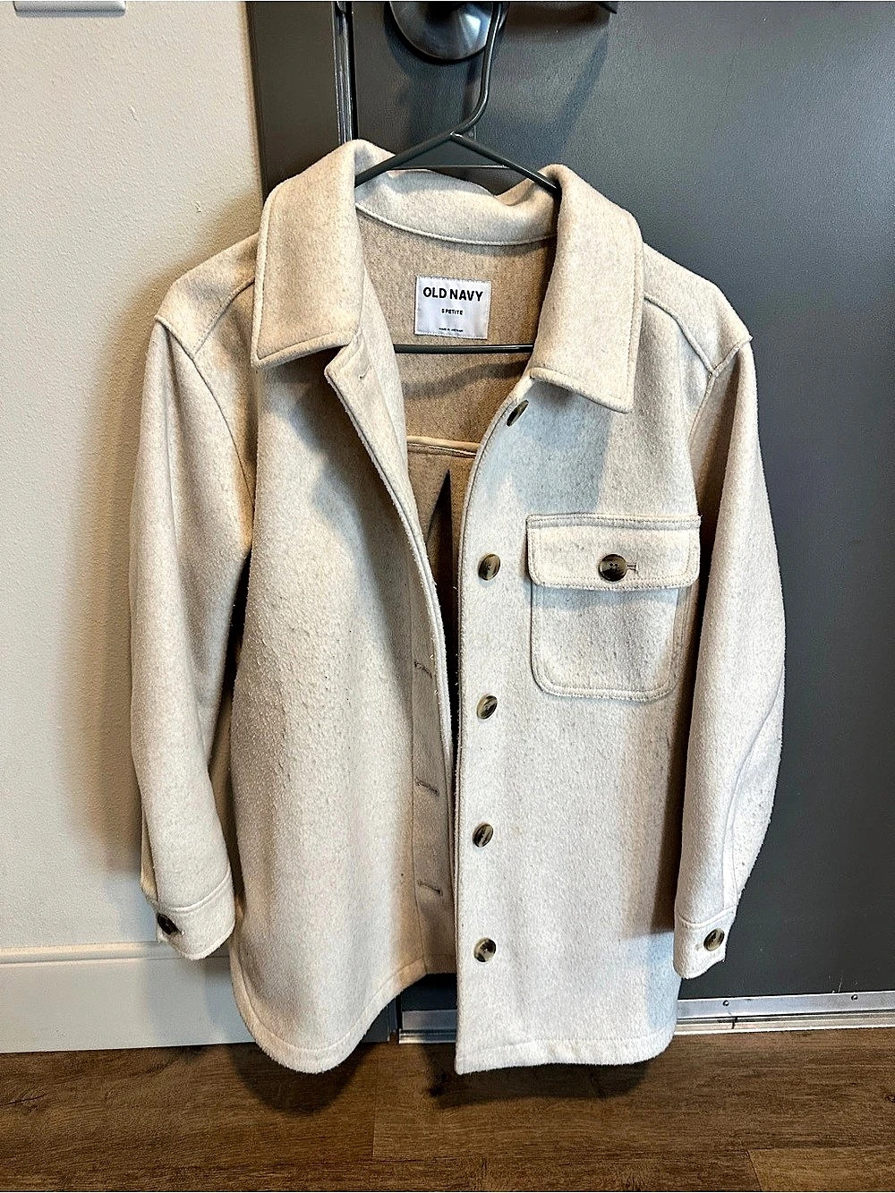 Old Navy Utility Jacket in Beige, Small Petite